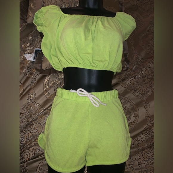 Terry off Shoulder Swim/Pool Coverup - Picture 2 of 5